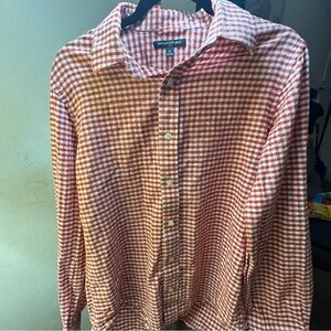 Banana Republic Red and White Checkered Shirt